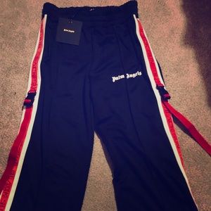 Palm Angels Wide leg track pants